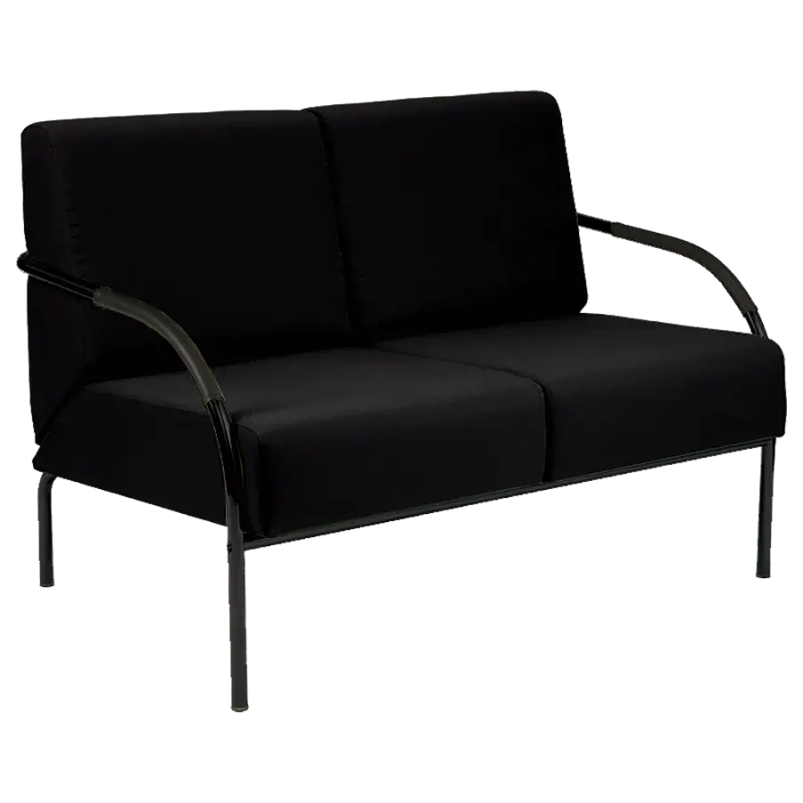 SPA 2 černý lak, látka BONDAI BN7 (8033) - látka černá